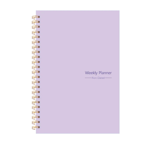 A5 52 Weekly Non-Dated Planner