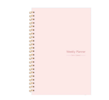 A5 52 Weekly Non-Dated Planner