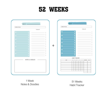 A5 52 Weekly Non-Dated Planner