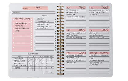 A5 52 Weekly Non-Dated Planner